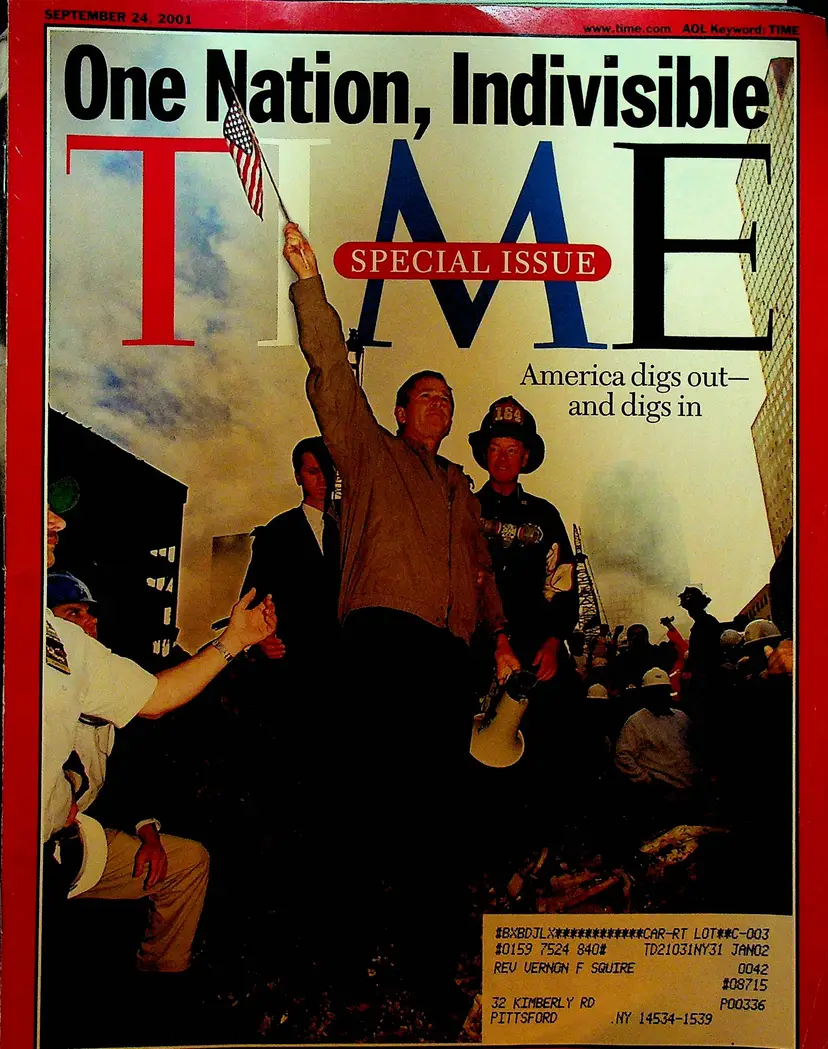 Time Magazine September 24 2001 One Nation Indivisible