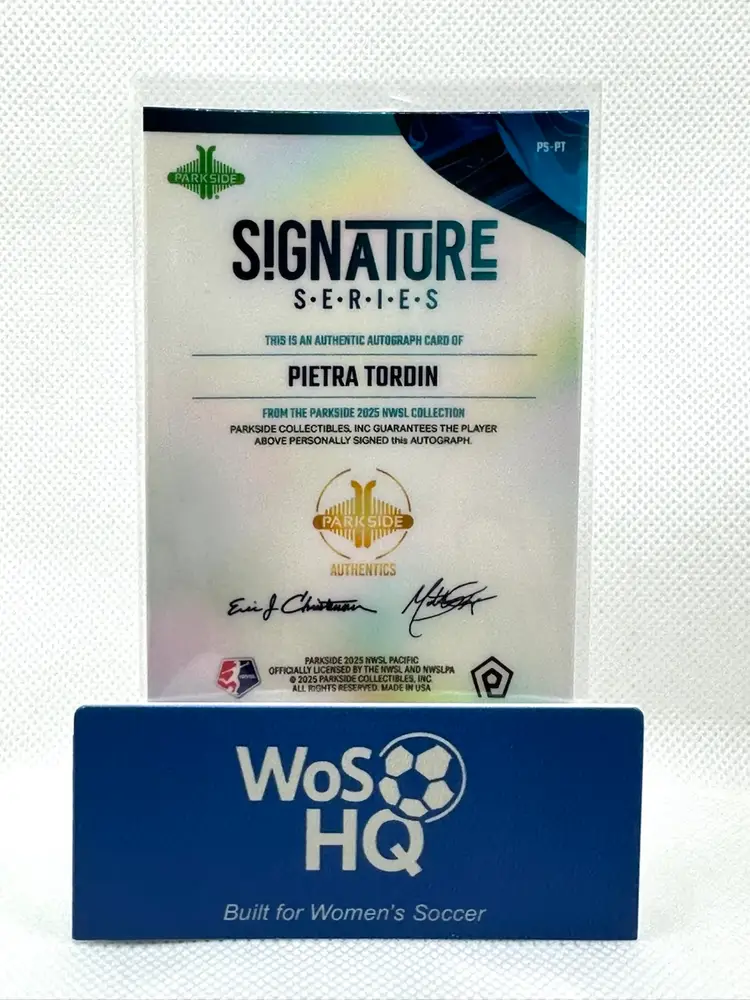 Pietra Tordin 2025 Parkside Pacific Auto /50 Pink Rookie