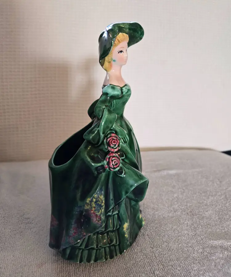 Vintage Relco Lady Planter Vase