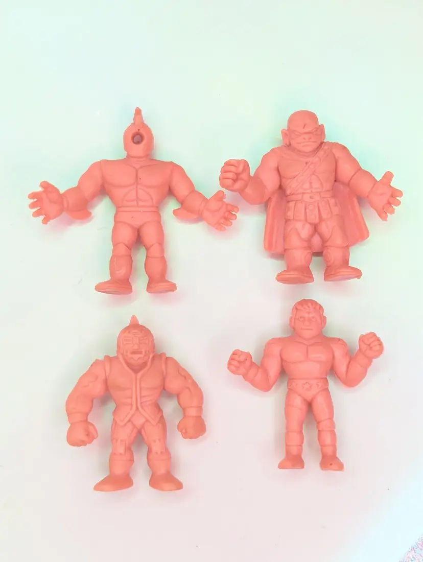 M.U.S.C.L.E. Men Lot of 4 figures #125 Buka #166 Kinnikuman #031 Terryman #224 New Black Hole Vintage 1985 Mattel Muscle collectible toys