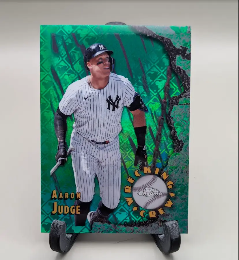 Aaron Judge /99 2026 Topps Chrome Logofractor Green Wrecking Crew #WC-1 - New York Yankees - (148-126)