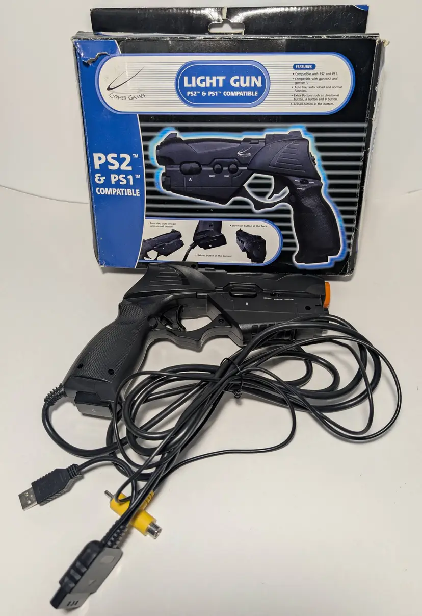 Playstation 1/Playstation 2 Compatible Light Gun (Untested)