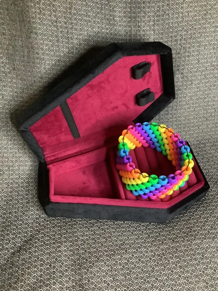 Rainbow Kandi Cuff