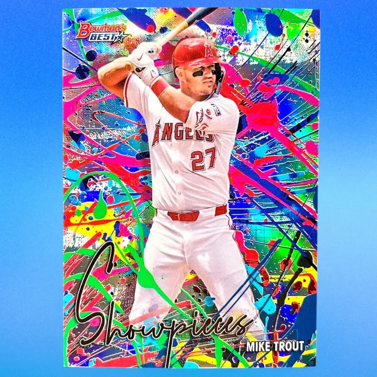 Mike Trout Showpieces Insert - 2024 Bowman’s Best - Los Angeles Angels