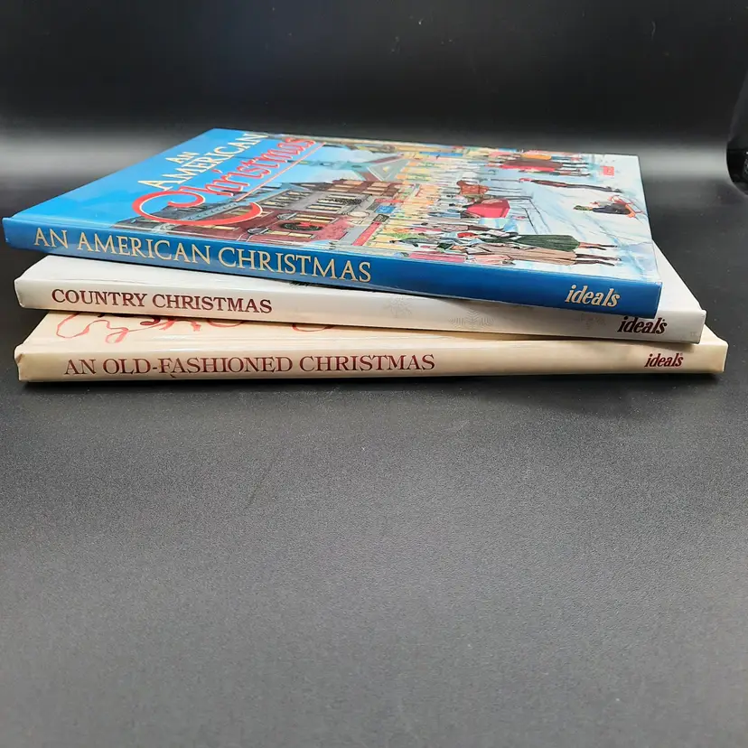 Vintage Ideals Christmas Hardcover Books Set Of 3