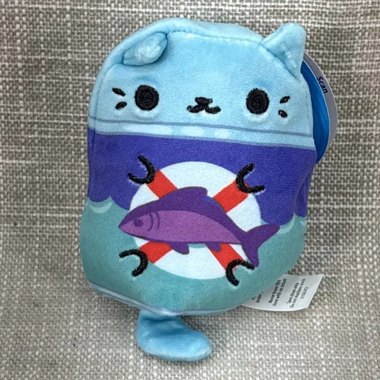 Cats vs. Pickles Tina Tuna #493 Fuchsia Series Mystery Beanbag Plush NWT 4"