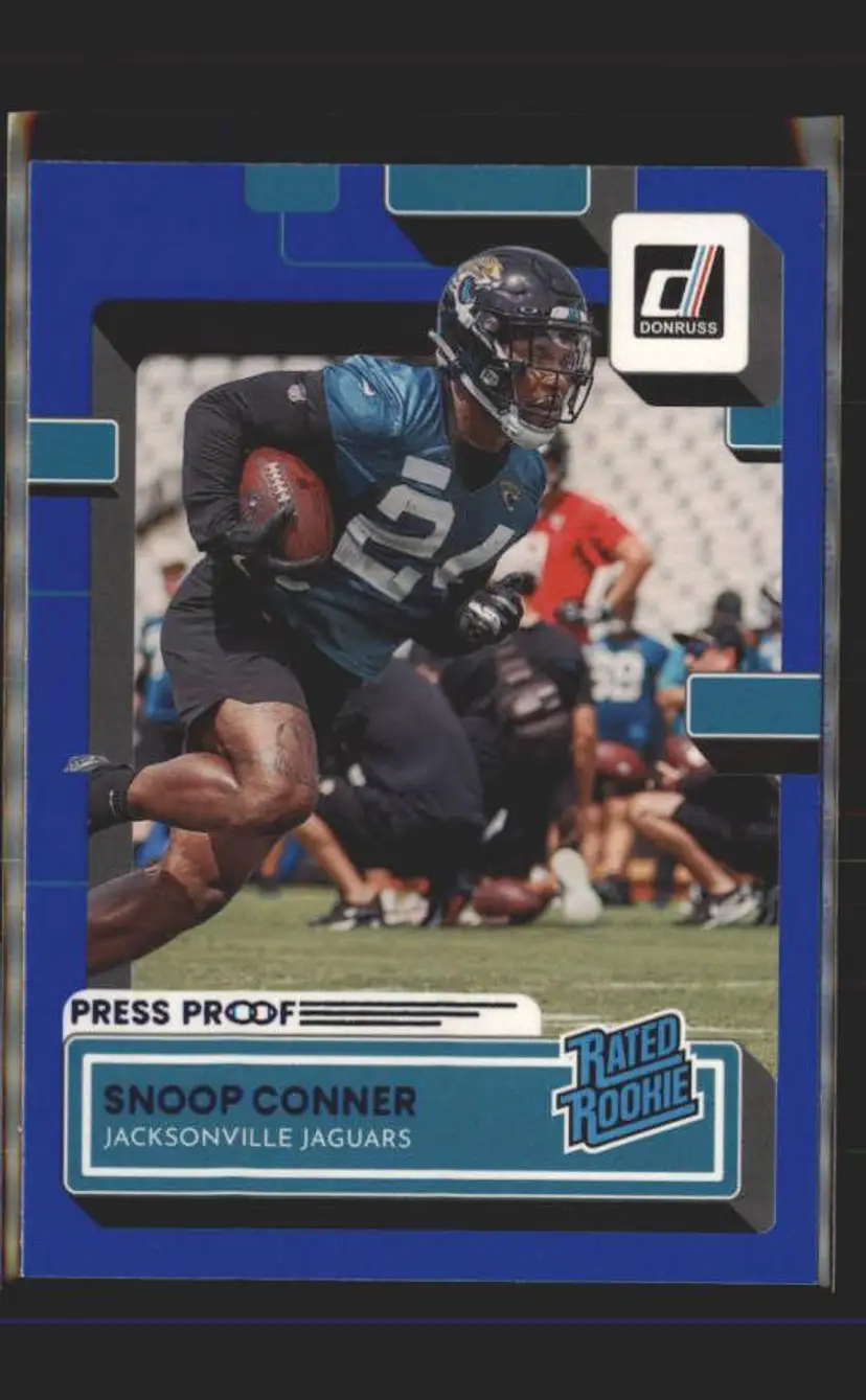 2022 Donruss #345 Snoop Conner Blue Press Proof - (139) - Jacksonville Jaguars