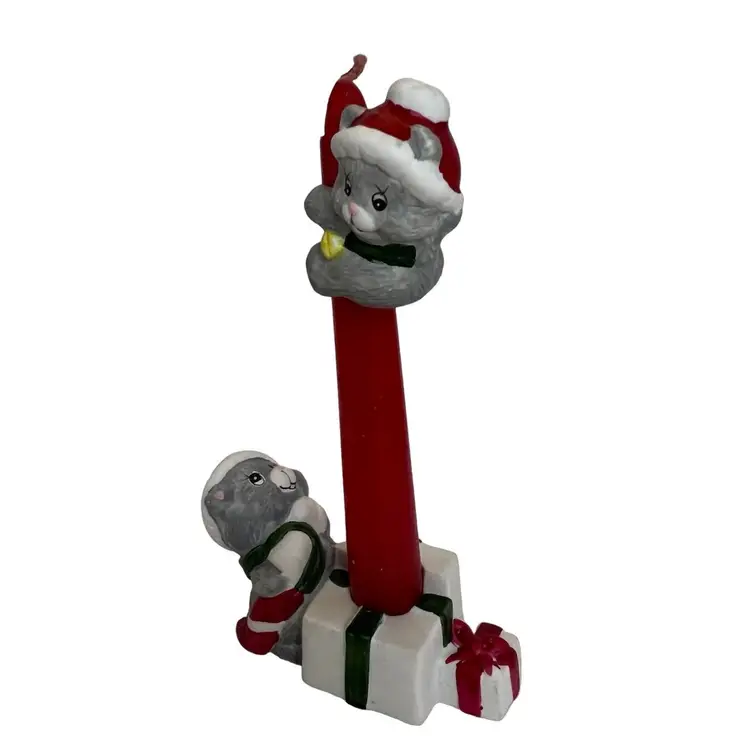 Vtg Giftco Kitty Cat Candle Climbers Huggers NIB