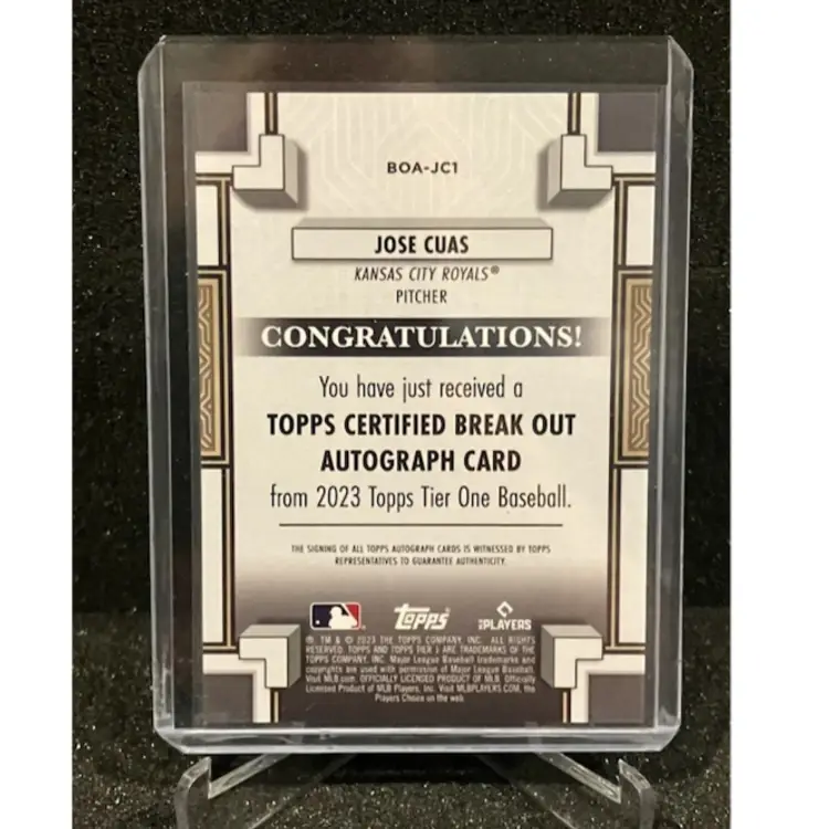 2023 TOPPS TIER ONE JOSE CUAS ROOKIE AUTO /299