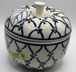 Polish Pottery Apple Baker