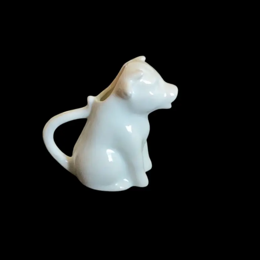 Abbott Collection Small Porcelain Cow Creamer  3.5 Inches Tall