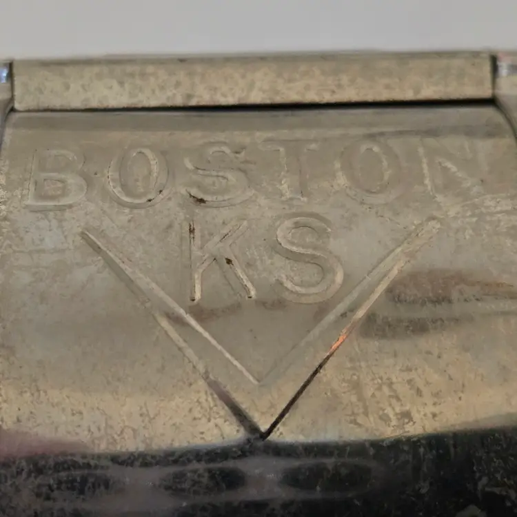 Boston KS Pencil Sharpener Wall Mount Metal Hunt Manufacturing USA made Vintage