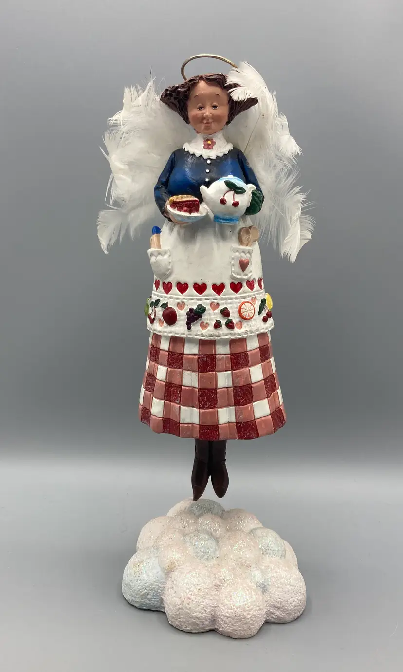 Vintage Enesco Jim Shore Heart & Soul Flying Baking Angel “Prudy” #274011