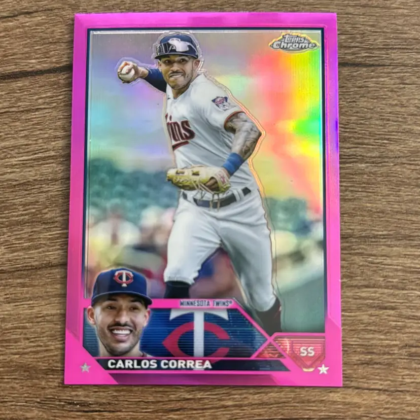 Carlos Correa 
2023 Topps Chrome Pink
Minnesota Twins 