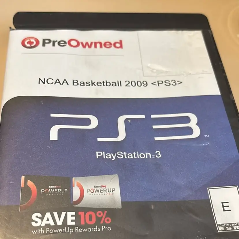 PS3 - Disc In A GameStop Case - NCAA Basketball 09