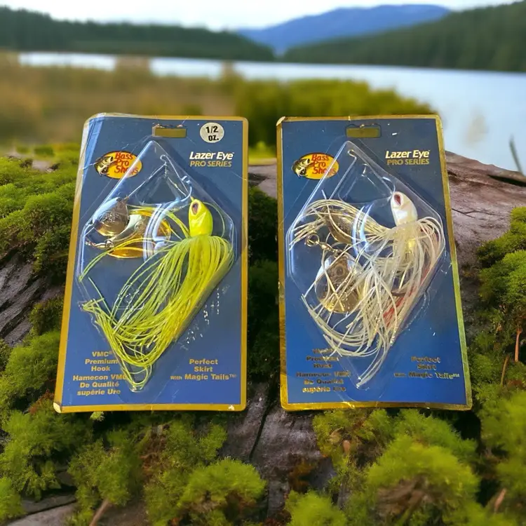 Lot Of 2 Bass Pro Shop Laxer Eye Series 1/2oz Buzz Bait In Pkg