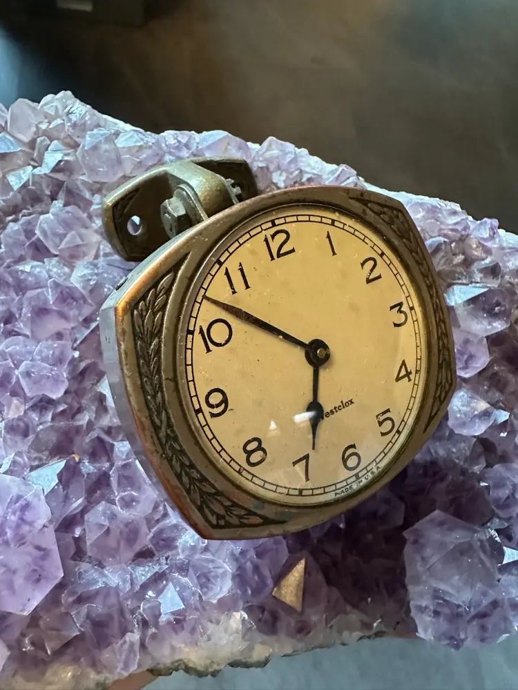 Westclox Antique Dashboard Clock