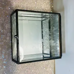 Vintage Small Mirror Jewelry Box