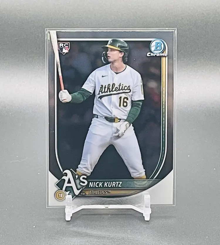 Nick Kurtz 2025 Bowman Chrome RC - Oakland Athletics