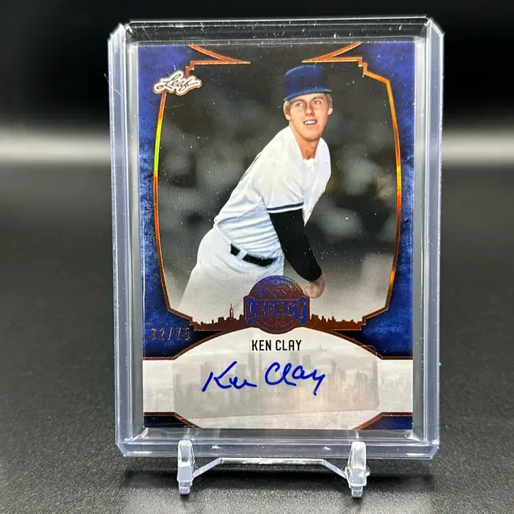 Ken Clay 2024 Leaf Bronx Legacy Auto /75 New York Yankees