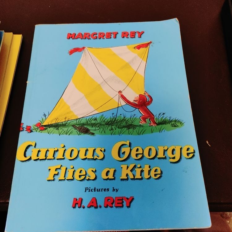 Curious George books- Dream and Flies a Kite