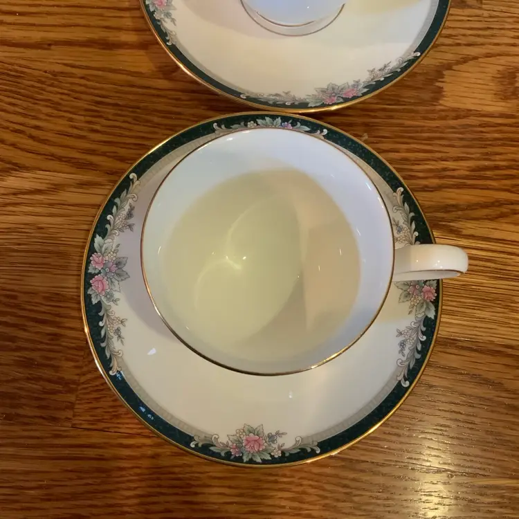 Lenox Cup And Saucer Coffee Tea Alyssa Bone China Set Of 2 USA