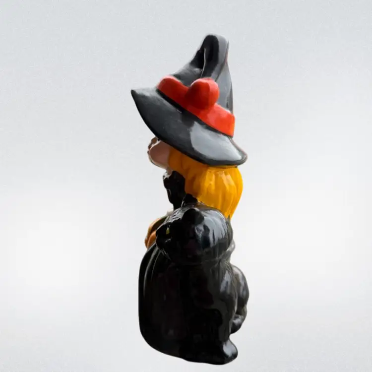 Ceramic 60’s RB Japan Halloween Witch 6.75in Tall