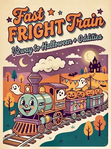 Fast Fright Train 1/2 Way To Halloween w/Gypsy