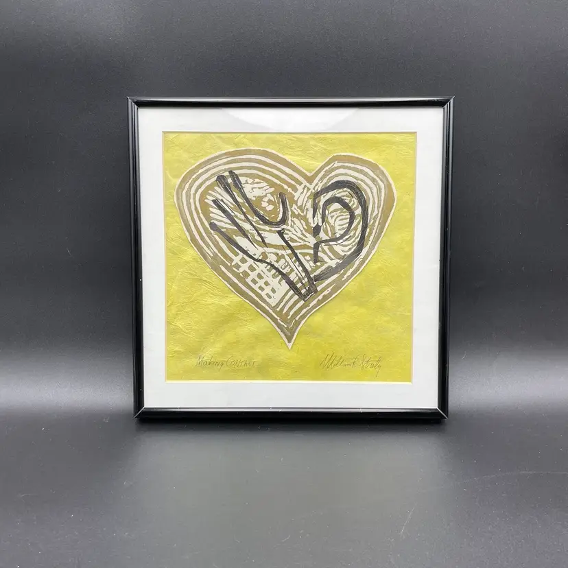 William R. Straly Making Contact Original Painting Artwork Heart Signed