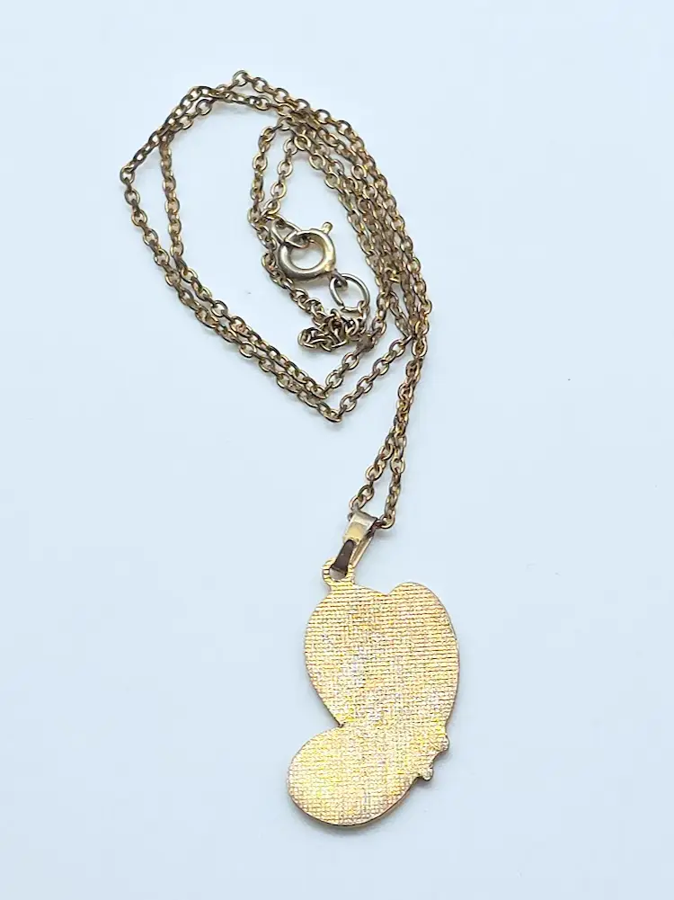 Cloisonne Butterfly Necklace