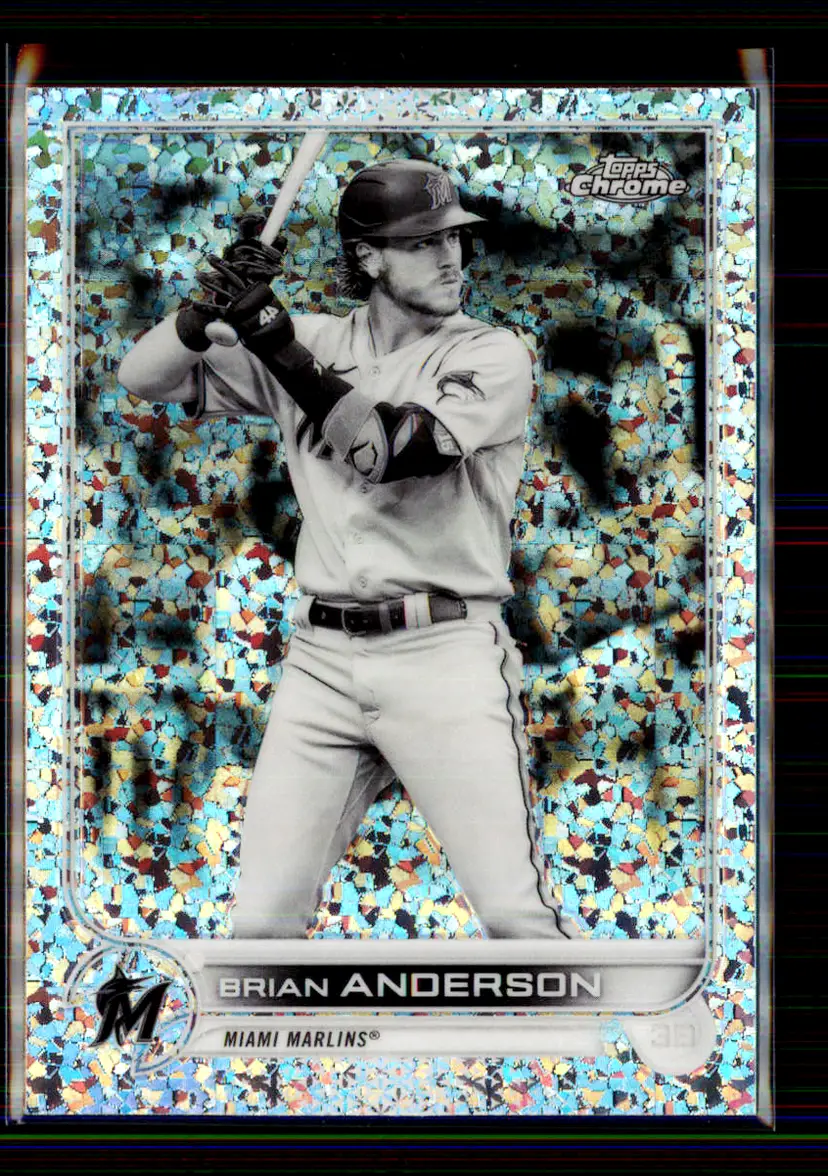 Brian Anderson 2022 Topps Chrome Speckle Refractor #138 - Miami Marlins - (147-268)