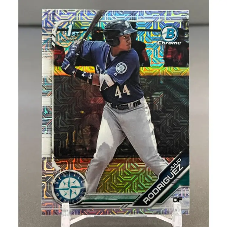 Julio Rodriguez 1st Bowman Mojo Refractor - Seattle Mariners