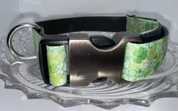 Dog Collar Green St. Patrick’s Day Large Handmade Heavy Duty NEW