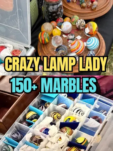 HUGE Art Glass Marble Collection