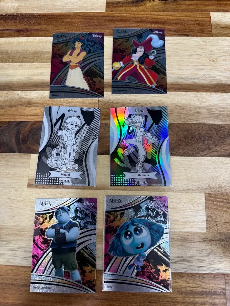 Disney Aura Lot 1 - 6 Cards As Pictures