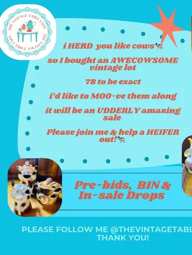 UDDERLY COWSOME SALE! Vintage Cows Cows ALL cows!