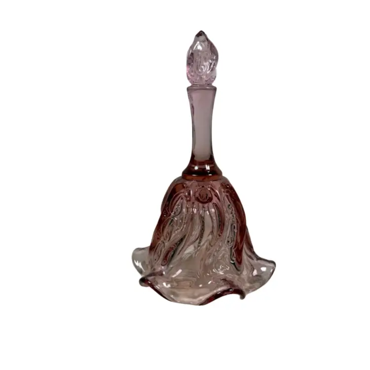Fenton Rose Pink Art Glass Bell