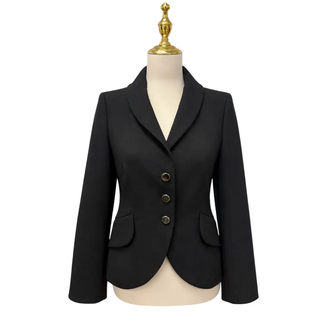 Celine Black Blazer Sz 38