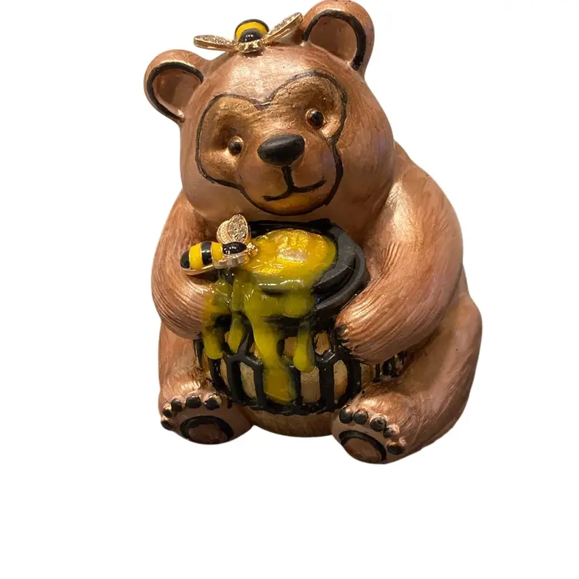 Bee Theme Teddy Bear Candle