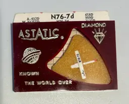 Vintage Astatic Diamond NOS Replacement Record Player Stylus/Needle N76-7d Astatic