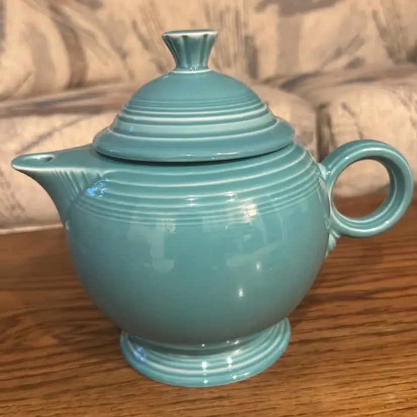 Fiesta ware teapot with lid