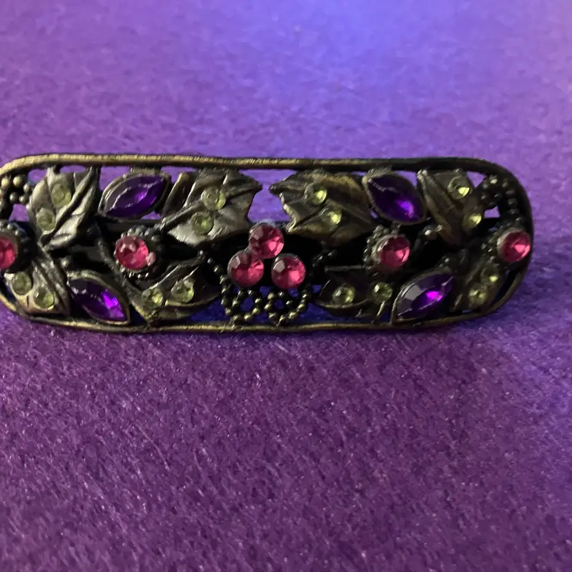 Vintage Style Floral Hair Barrette