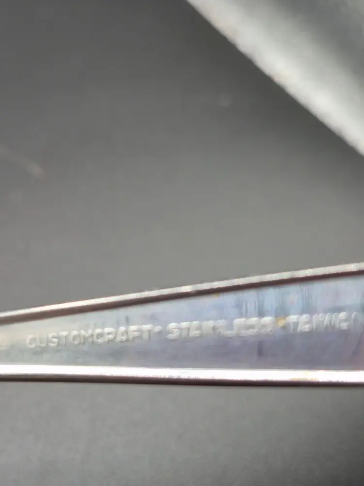 Set Of Four Riviera Customcraft EKCO Stainless Steel IcedTeaspoons Floral Design