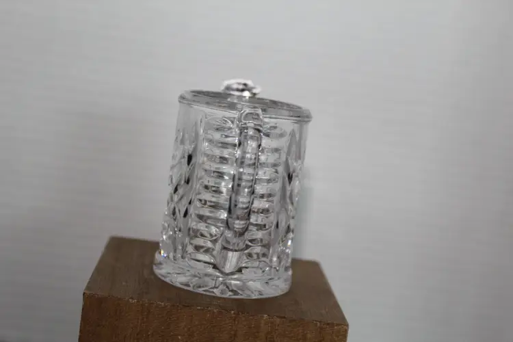 Vtg Princess House Crystal Royal Highlights Mini Watering Can Toothpick Holder