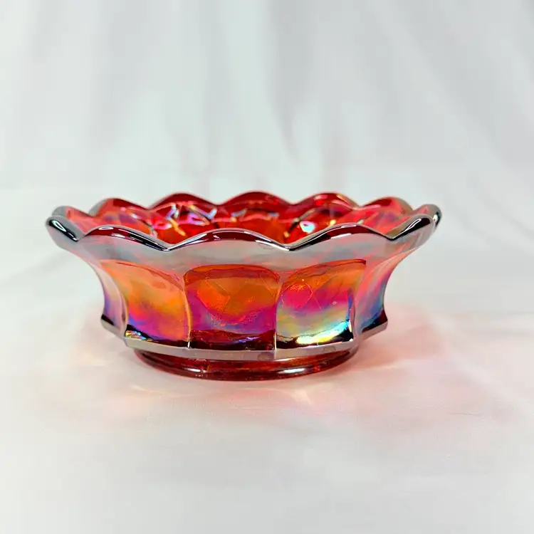Fenton Carnival Glass Bowl 6”