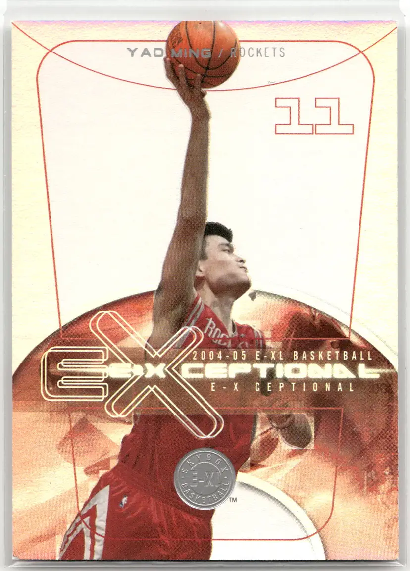 2004-05 EXL Yao Ming Exceptional Card - Rockets