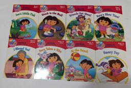 Nick Jr Dora the Explorer Phonics Reading Program 8 Book Lot - Books #2,#4,#5,#7,#8,#10,#11,#12