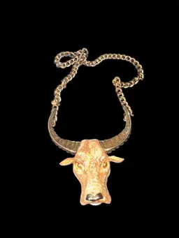 Vintage 1960’s Bull Necklace “Luca Razza”, Now Deceased Made The Most Beautiful
