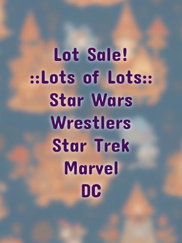 Lots Of Lots! Star Wars Wrestlers Star Trek Power Rangers 