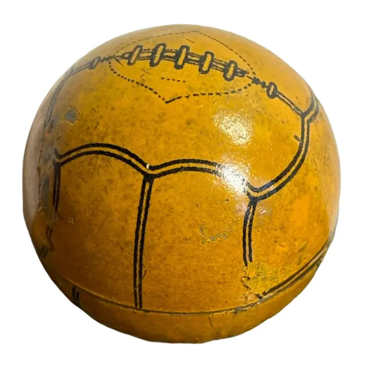 OLD GERMAN MINIATURE TIN & DIE CAST TOY ANTIQUE FOOTBALL PENCIL SHARPENER